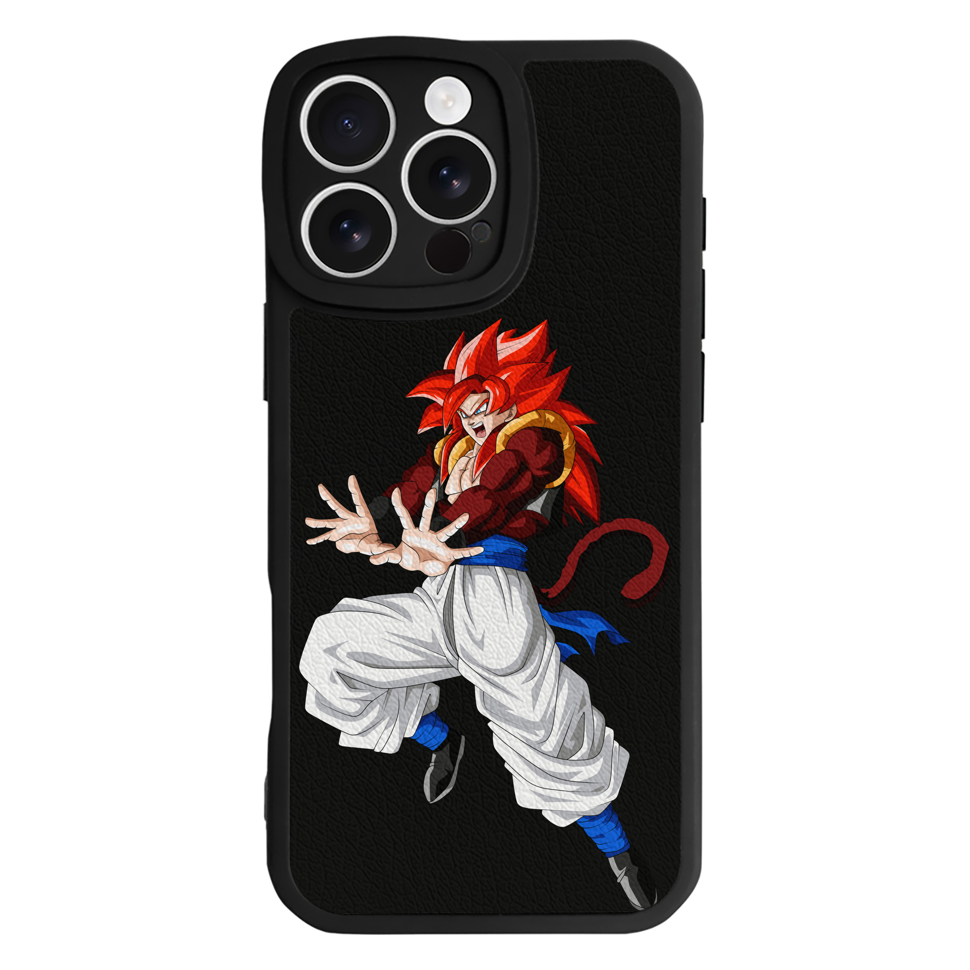 （画像用） ドラゴンボール 孫悟空（そん ごくう）Son Goku カカロット DRAGON BALL Kakarotto 【iPhone 16シリーズ対応】シリコンスマホケース（レザー調） 材質：シリコン